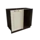 Напольный шкаф МС Ницца 1 дверь 99x81.60x57.40 см фасад кремовый МДФ каркас белый ЛДСП Сурская Мебель