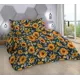 Простыня Home mercury Подсолнухи 2 145x214 см бязь без резинки цвет желтый