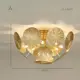 Люстра потолочная ImperiumLoft 203835-26 Inca 12 ламп 32 м² цвет золотой