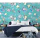 Фотообои флизелиновые Luxury Walls 400x270 см цветы Птицы AM21104