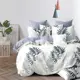 Простыня Home Mercury Папоротник 5 основа 28165, 180x220 см, поплин, без резинки