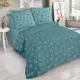 Простыня Home mercury Сердечки 35 180x220 см поплин без резинки цвет голубой