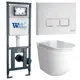Комплект инсталляция с унитазом Weltwasser Mar JKS601410SGW цвет белый
