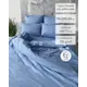 Простыня Славянский Текстиль на резинке 90x200x20 Classic сатин голубой (однотонный)