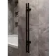 Полотенцесушитель водяной Guardo Stretto П2 8.2x120 см нержавеющая сталь 1/2" цвет черный матовый