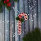 Елочная игрушка Леденец Зимнее волшебство 9692829 7 см цвет красный