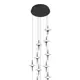 Люстра подвесная светодиодная St luce Zenith Sl6231.403.18 31 м² теплый белый (желтый) свет цвет черный