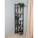 Стеллаж угловой Letta 47x175.8x23.2 см нагрузка до 5 кг металл цвет серый цемент