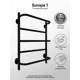 Полотенцесушитель водяной Indigo Europe1 40x60 см нержавеющая сталь 1/2" цвет черный муар