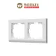 Рамка для розеток и выключателей Werkel Stark a050904 2 поста цвет белый