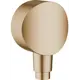 Шланговое подключение Hansgrohe FixFit S 26453140 с клапаном обратного потока цвет бронза
