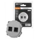 Розетка компьютерная встраиваемая Tdm electric Байкал SQ1819-0316 RJ45 цвет платина