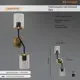 Настенный светильник Завод элетех Ирис 1005405428 цвет черный