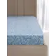 Простыня Medsleep Беата 180x200 см сатин на резинке цвет голубой