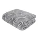 Плед Tessolo home Ракушки F451004/44GYTH 170x130 см полиэстер цвет серый