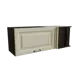 Навесной шкаф МС Ницца 1 дверь 100x35.80x35 см фасад кремовый МДФ каркас белый ЛДСП Сурская Мебель