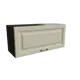 Навесной шкаф МС Ницца горизонтальный 80x35.80x31.80 см фасад кремовый МДФ каркас белый ЛДСП Сурская Мебель