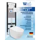 Комплект инсталляция с унитазом Weltwasser AH35016 цвет белый