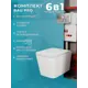 Комплект BAUEDGE 6 в 1: инсталляция PRO Q111300-OWLT190403-01.02.10 унитаз безободковый OWL Vatter Ruta-H mini 49x34 быстросъём. сиденье кнопка Omega