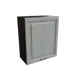 Навесной шкаф МС Ницца 1 дверь 60x71.60x31.80 см фасад серый МДФ каркас серый дуб ЛДСП Сурская Мебель