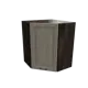 Навесной шкаф МС Ницца 1 дверь 59.20x71.60x59.20 см фасад серый МДФ каркас серый дуб ЛДСП Сурская Мебель