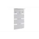 Настенная вешалка Mebelson 71x122x21 см 3 крючка цвет белый