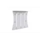 Настенная вешалка Mebelson 86x82x22 см 4 крючка цвет белое дерево