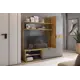 Шкаф для телевизора Mebelson 180x182.6x35 см ЛДСП цвет графит