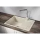 Мойка для кухни врезная Granula GR-6501 49.5x65 см глубина чаши 20 см кварц цвет светло-бежевый