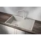 Мойка для кухни врезная Granula GR-8002 50x79 см глубина чаши 20 см кварц цвет светло-серый