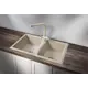 Мойка для кухни врезная Granula GR-8101 50x81 см глубина чаши 22 см кварц цвет светло-бежевый