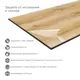 Кухонная столешница Slotex 240x60x0.12 см HPL-пластик цвет коричневый