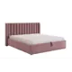 Кровать с подъемным механизмом Mebelson Ева 188.5x112x213 см велюр цвет розовый