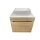 Тумба под раковину подвесная Sintesi STL.W7015_SIN-LVB-APP-408 60см с раковиной цвет бежевый