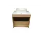 Тумба под раковину подвесная Sintesi STL.W7015_00004151974 60см с раковиной цвет бежевый