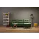Раскладной диван Divan.ru Нумо 216x87x137 см велюр цвет зелёный