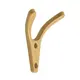 Крючки мебельные комплект 3 шт Cappio 6.50x2.50x8.40 см 2 крючка цвет матовое золото