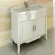 Тумба под раковину напольная Comforty 00003130383 86см цвет бежевый, с раковиной
