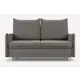 Раскладной диван Divan.ru Слипсон Мини 157x104x105 см велюр цвет серый УТ-00017526