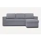 Раскладной диван Divan.ru Порту 226x90x155 см рогожка цвет серый