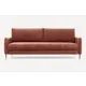 Раскладной диван Divan.ru Сваут 215x86x104 см велюр цвет оранжевый
