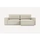 Раскладной диван Divan.ru Эби-1 254x87x167 см велюр цвет бежевый