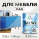 Лак для всех поверхностей Malare W2_лак_м_01 прозрачный матовый 0.9 л