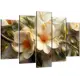 Картина модульная на стену ДоброДаров Абстракция цветы 140x80 см MD0817