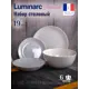 Тарелка Luminarc Дивали Гранит 19 предметов 6 персон цвет серый/серебристый