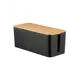Кабель-органайзер для проводов Birdhouse 13.5x13x32 см Дерево/пластик цвет черный