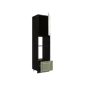 Напольный шкаф МС Ницца 1 дверь и ящиком под технику 60x213.20x57.40 см фасад светло-зеленый МДФ каркас дуб ЛДСП Сурская Мебель