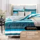 Комплект постельного белья теплый Medsleep Aries перкаль евро наволочки 70x70 и 50x70- 4 шт цвет синий