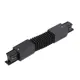Коннектор Wertmark Wtf.l5.60.c10 прямой гибкий для соединения трековых шинопроводов встраиваемых однофазных цвет черный