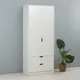 Шкаф Mobi 83.8x205.3x49.7 см ЛДСП цвет белый/структура "поры дерева"